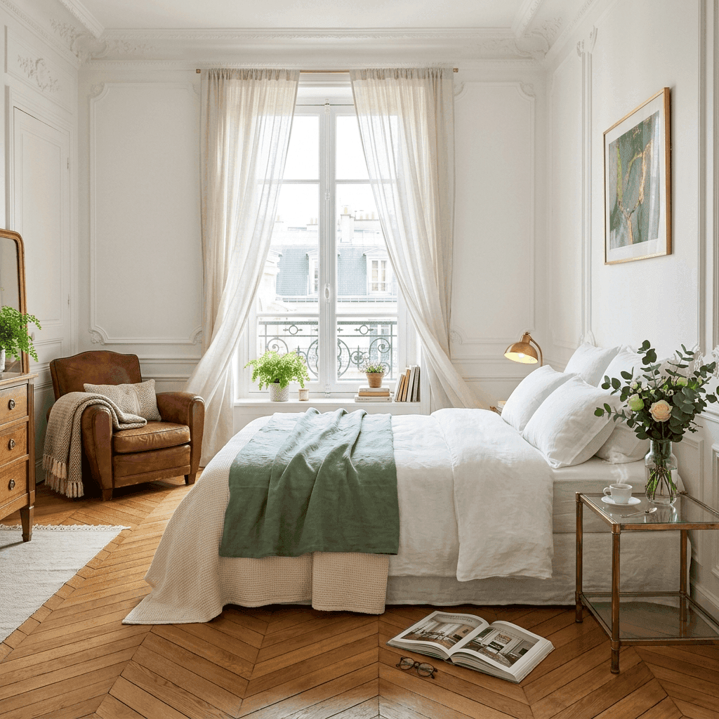 Intérieur élégamment décoré d'un appartement parisien avec photographie professionnelle